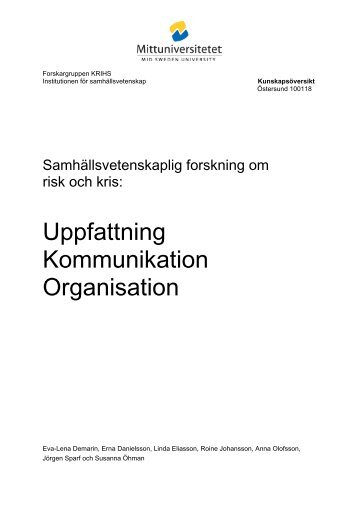 Uppfattningar Kommunikaiton och Organisation.pdf - Myndigheten ...