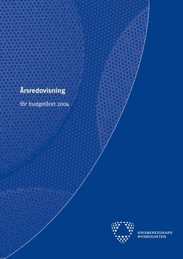 Årsredovisning - Myndigheten för samhällsskydd och beredskap