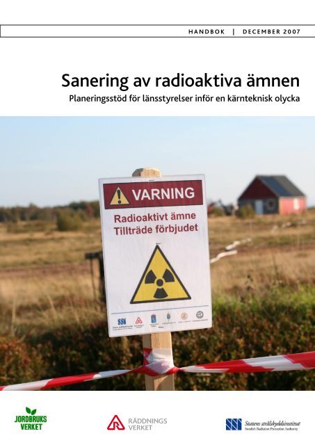 Sanering av radioaktiva ämnen - Myndigheten för samhällsskydd ...