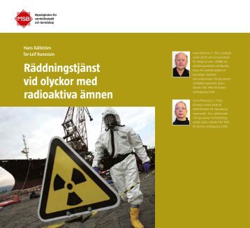 Räddningstjänst vid olyckor med radioaktiva ämnen - Myndigheten ...
