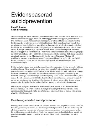 Evidensbaserad suicidprevention