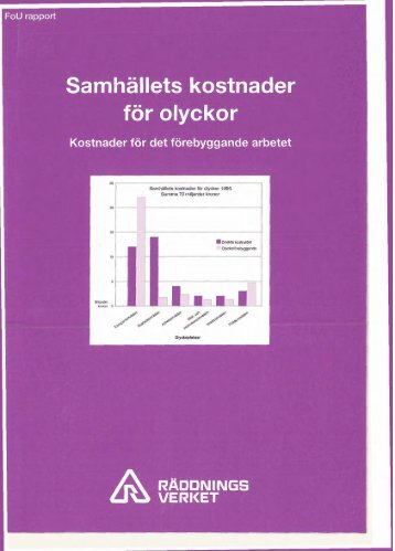 Samhällets kostnader för olyckor - Myndigheten för samhällsskydd ...