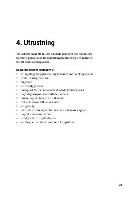 Räddning vid trafikolycka - personbil - Myndigheten för ...