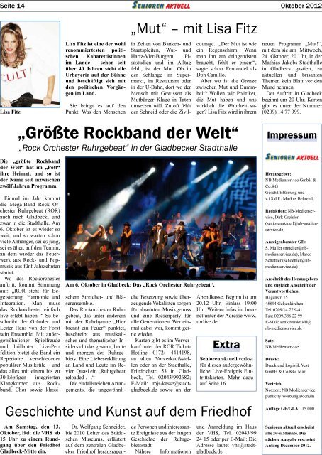 Rock Orchester Ruhrgebeat - NB-Medien Startseite