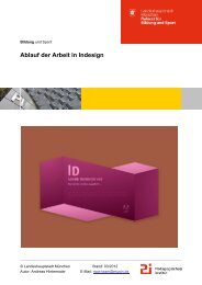 Ablauf der Arbeit in Indesign - Muc.Kobis