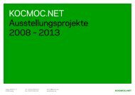 KOCMOC.NET Ausstellungsgestaltung Portfolio - Deutscher ...