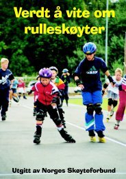 Verdt å vite om rulleskøyter - Norges Skøyteforbund