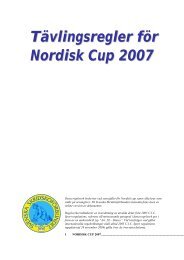 Tävlingsregler för Nordisk Cup 2007