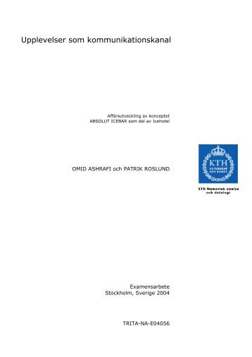 Rapport - Kungliga Tekniska högskolan
