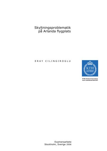 Rapport - Kungliga Tekniska högskolan