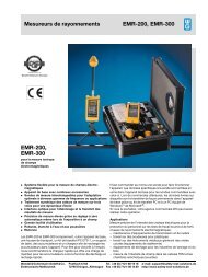 EMR-200, EMR-300 Mesureurs de rayonnements EMR-200 ... - Narda