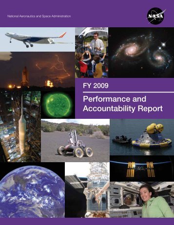 FY 2009 Performance and Accountability Report - NASA
