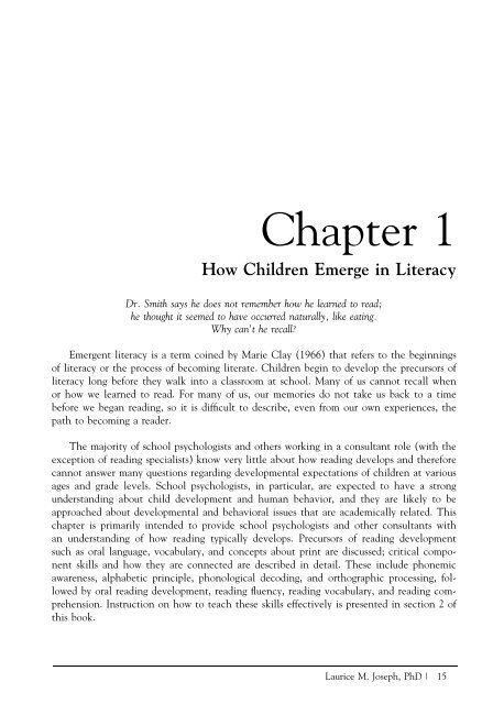 Chapter 1 - National Association of School Psychologists