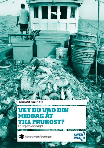 Vet du vad din middag åt till frukost? - en rapport om fiskmjöl