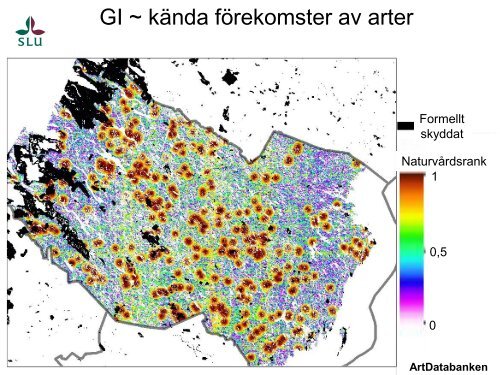 Presentation av Tord Snäll, ArtDatabanken, SLU ... - Naturvårdsverket