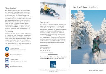 Med snöskoter i naturen - Naturvårdsverket