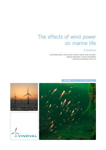 The effects on wind power on marine life - Naturvårdsverket