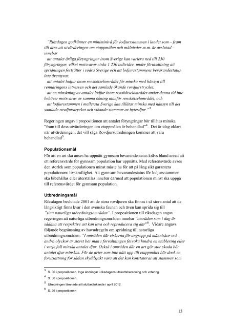 Nationell förvaltningsplan för lodjur 2013 – 2017 - Naturvårdsverket