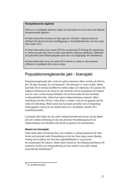 Nationell förvaltningsplan för lodjur 2013 – 2017 - Naturvårdsverket