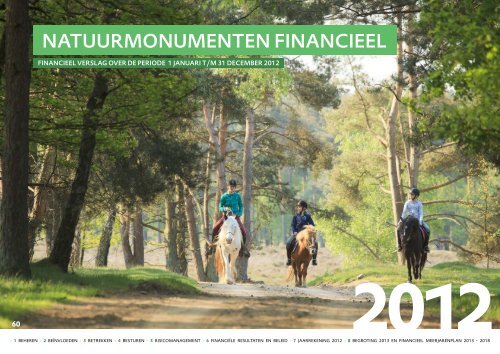 Bekijk hier het online Jaarverslag 2012 - Natuurmonumenten