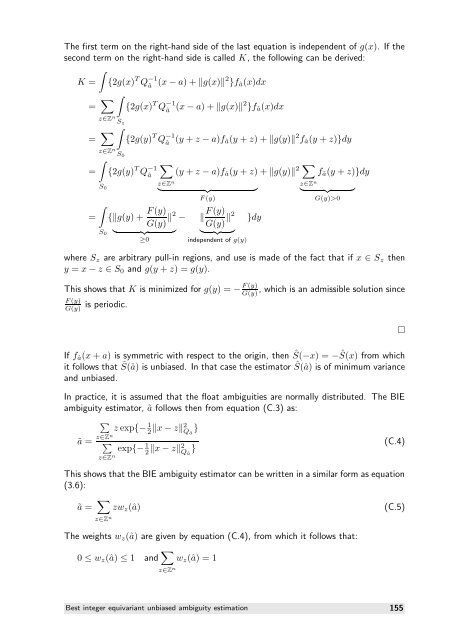 The GNSS integer ambiguities: estimation and validation