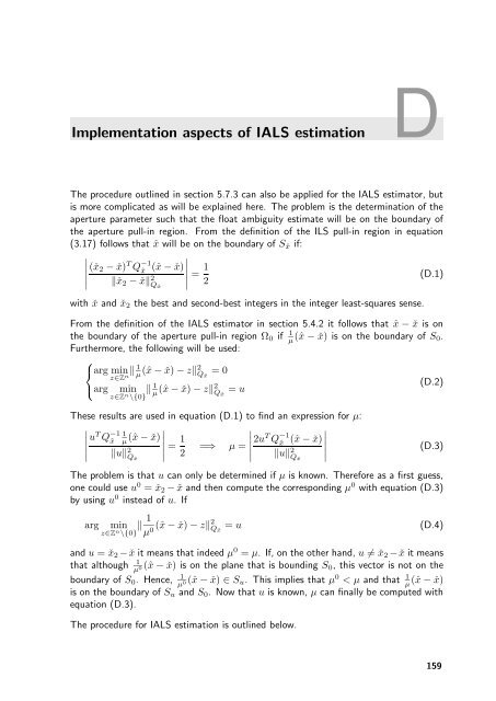 The GNSS integer ambiguities: estimation and validation