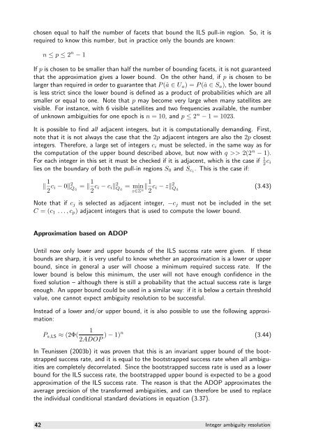 The GNSS integer ambiguities: estimation and validation