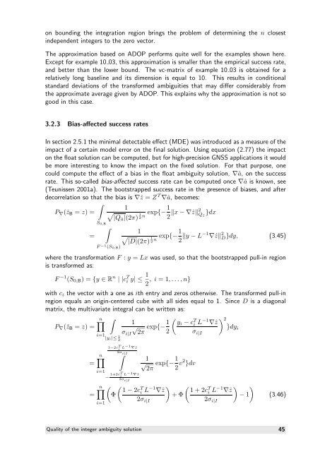 The GNSS integer ambiguities: estimation and validation