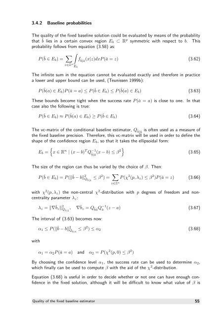 The GNSS integer ambiguities: estimation and validation