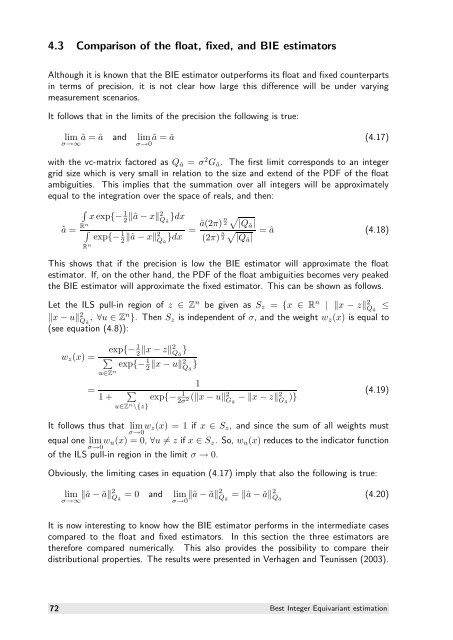 The GNSS integer ambiguities: estimation and validation