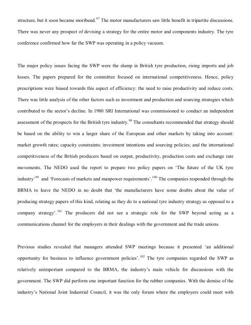 The decline of the British tyre industry - Newcastle University