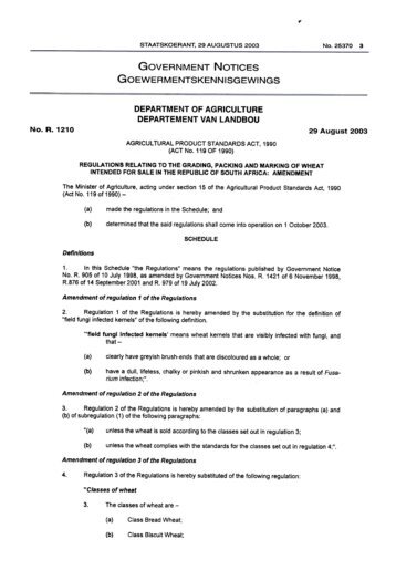" GOVERNMENT NOTICES GOEWERMENTSKENN ISG EWINGS