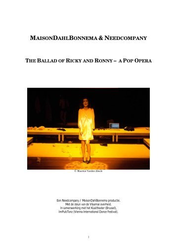 maisondahlbonnema & needcompany the ballad of ricky and ronny