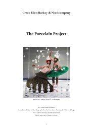 Grace Ellen Barkey & Needcompany The Porcelain Project