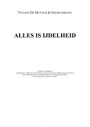 ALLES IS IJDELHEID - Needcompany