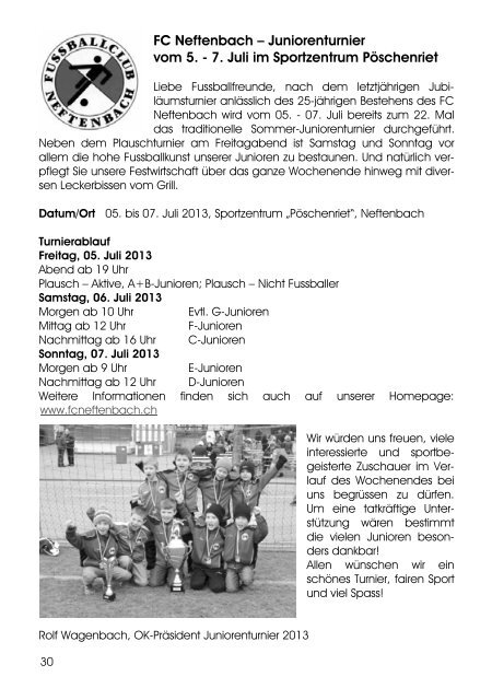 Mitteilungsblatt - Gemeinde Neftenbach