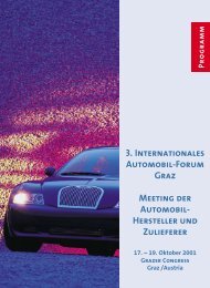 3. Internationales Automobil-Forum Graz ... - Neue Verpackung