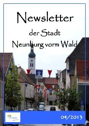 Newsletter 04-2013 - Neunburg vorm Wald