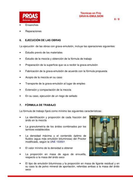 GRAVA - EMULSIÓN MANUAL DE CONSULTA - Cepsa