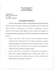 SETTLEMENT AGREEMENT - NH.gov