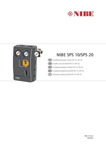 NIBE SPS 10/SPS 20 - nibe.com