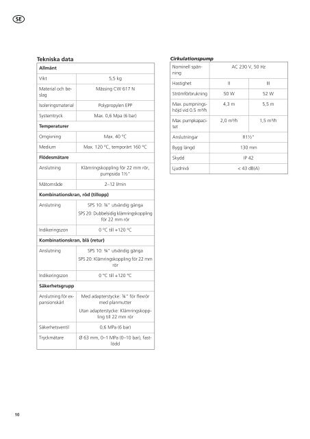 NIBE SPS 10/SPS 20 - nibe.com