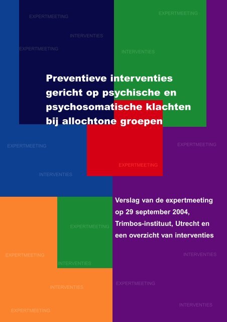 Preventieve interventies gericht op psychische en ... - NIGZ