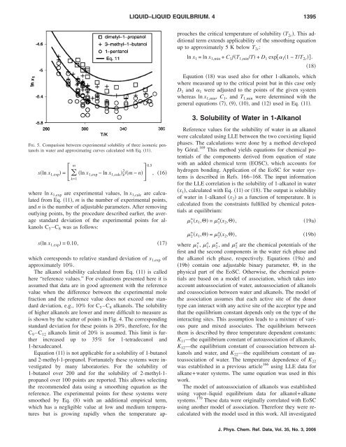 Recommended Liquid–Liquid Equilibrium Data. Part 4. 1-Alkanol ...