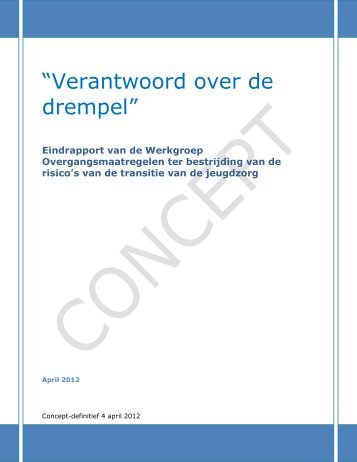 Download "'Verantwoord over de drempel'"