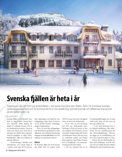 Fjällguiden 2012 - Publikationer Provisa Sverige AB