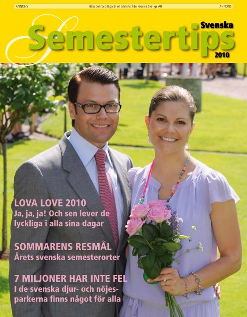 Semestertips i DN 2010 - Publikationer Provisa Sverige AB