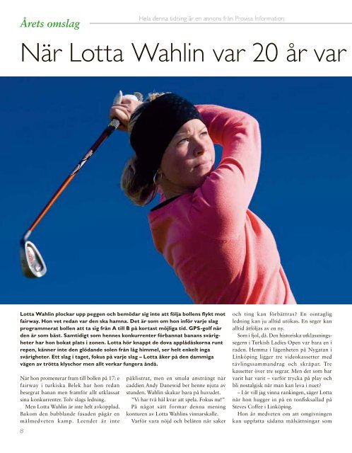 Golfpärlor 2009 - Publikationer Provisa Sverige AB - Provisa ...