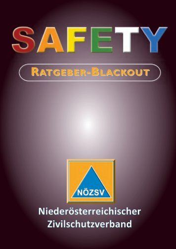 Safety Ratgeber Blackout (pdf) - NÖ Zivilschutzverband