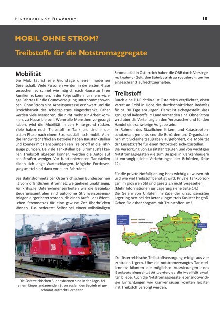 Safety Ratgeber Blackout (pdf) - NÖ Zivilschutzverband